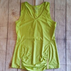 Women's lime green athletic tank top